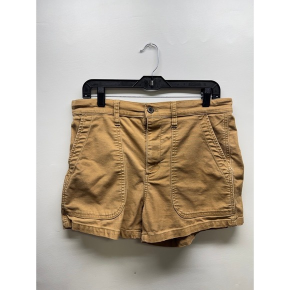 Madewell Pants - Madewell Camp‎ Shorts Women 28 Brown High Rise Patch Pocket Stretch